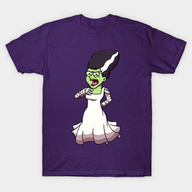 Bride Of Frankenstein T-Shirt by TheMaskedTooner